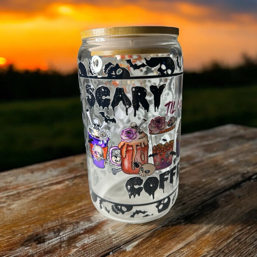 Scary Till I Get My Coffee 16 oz Tumbler